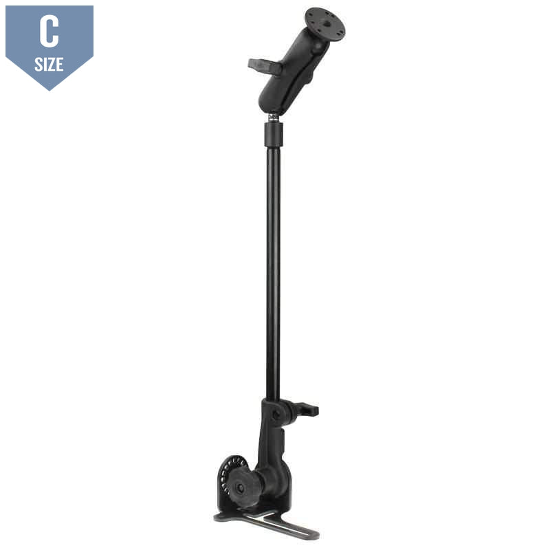 RAM POD HD™ RHS Vehicle Mount w 18" Alum Rod (RAM-316-HDR-18-202U) - Modest Mounts