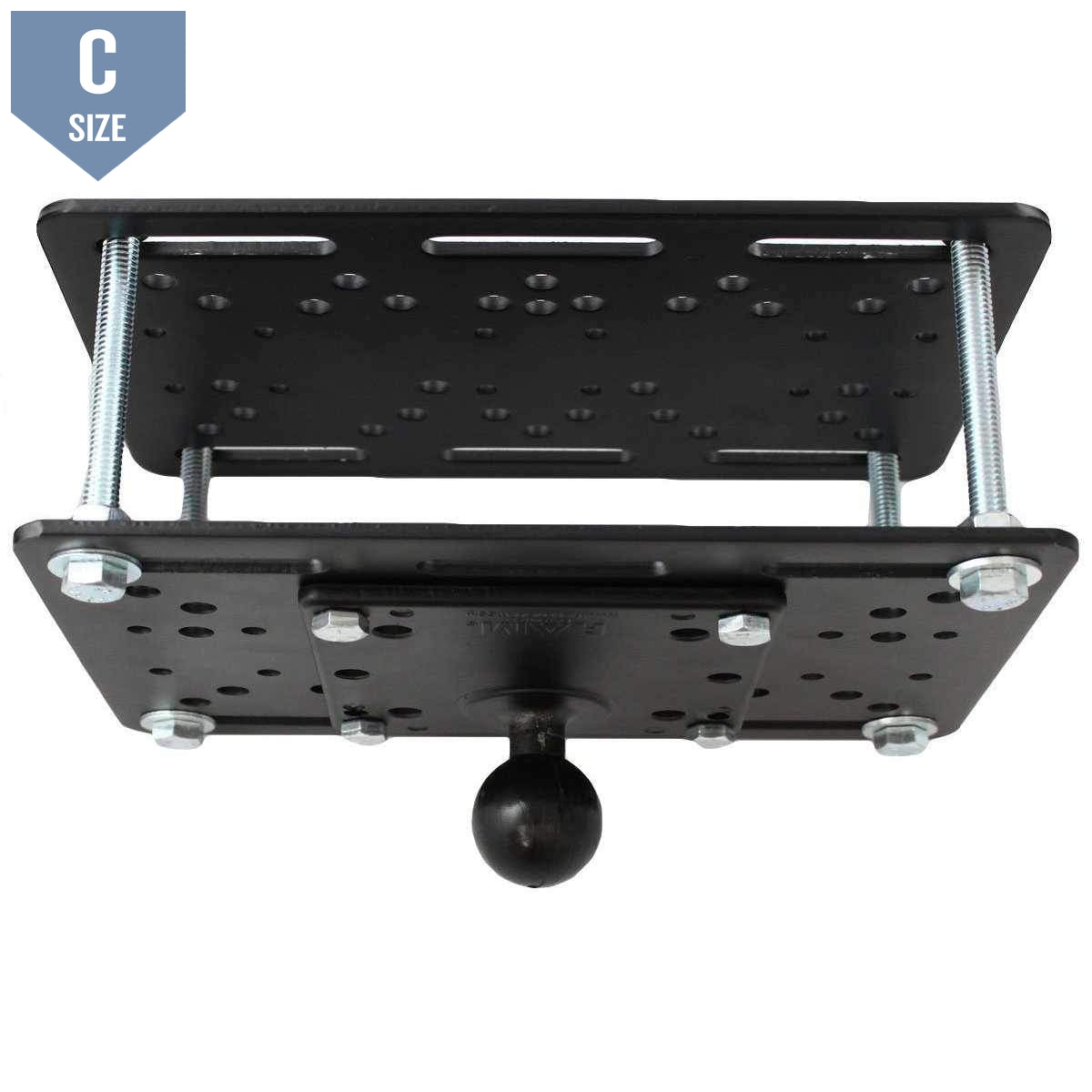 RAM Forklift Truck Overhead Guard Plate with C Ball (RAM-335-246) - Modest Mounts
