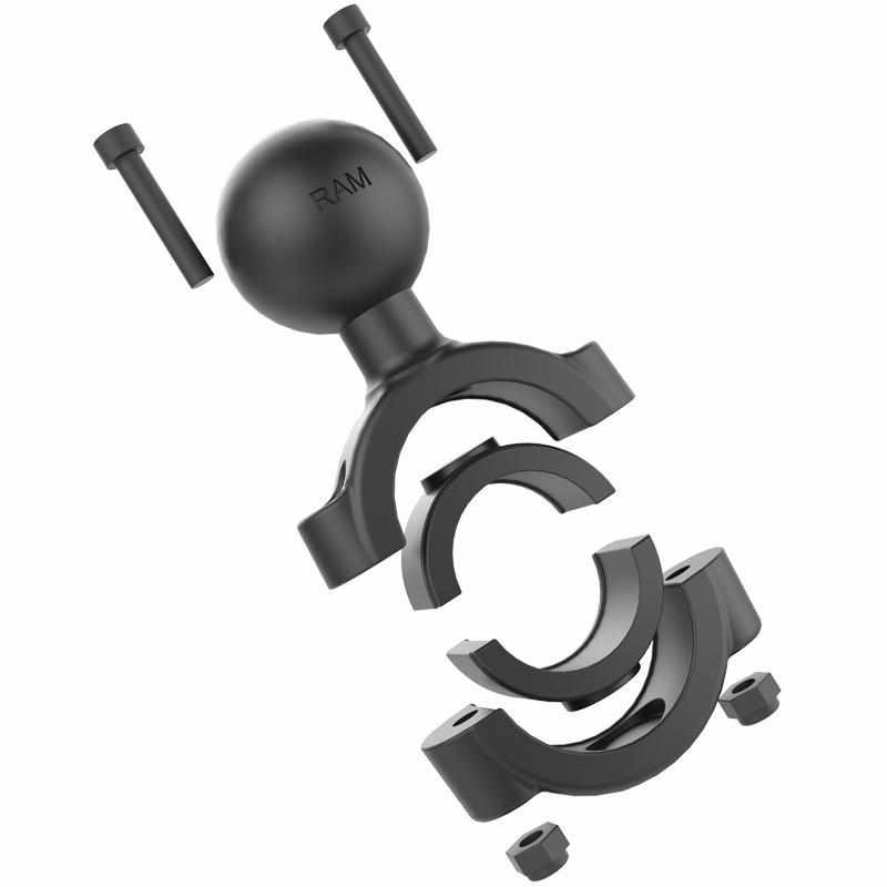 RAM Handlebar Rail Mount 1.125 - 1.5" C (RAM-408-112-15U) - Modest Mounts