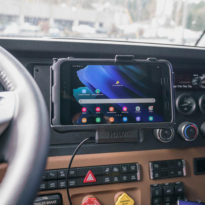 RAM Powered Cradle Tab Active3 and Active2 (RAM-B-101-225B-SAM60P-V7B1U) - Modest Mounts
