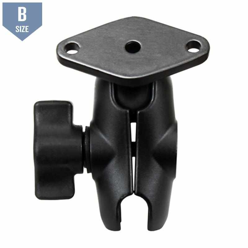 RAM Short Socket Arm with Diamond Plate B (RAM-B-103-A-238U) - Modest Mounts