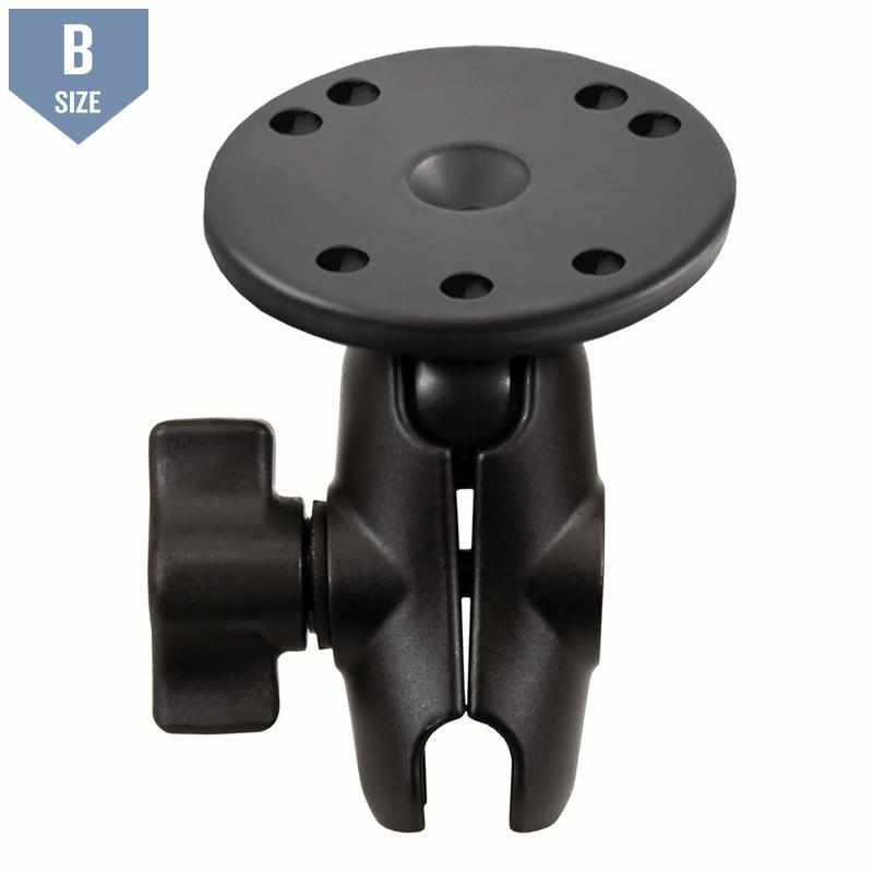 RAM Short Socket Arm with Round Plate B (RAM-B-103U-A) - Modest Mounts