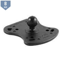 RAM Fishfinder Plate for Lowrance &amp; Humminbird B (RAM-B-107BU) - Modest Mounts