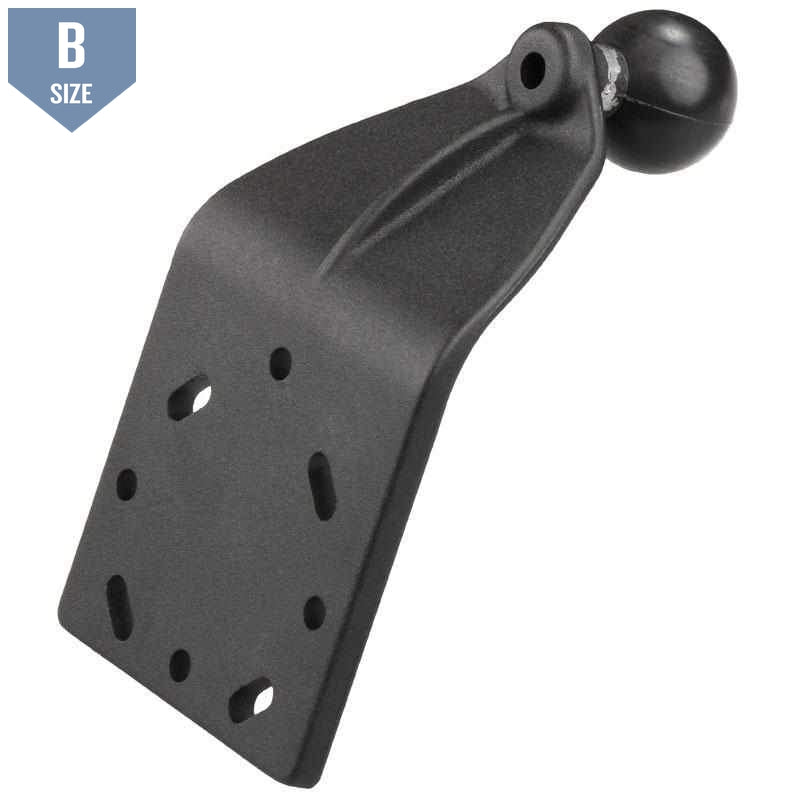 RAM Curved Base Plate with 1" Ball (RAM-B-125BU) - Modest Mounts