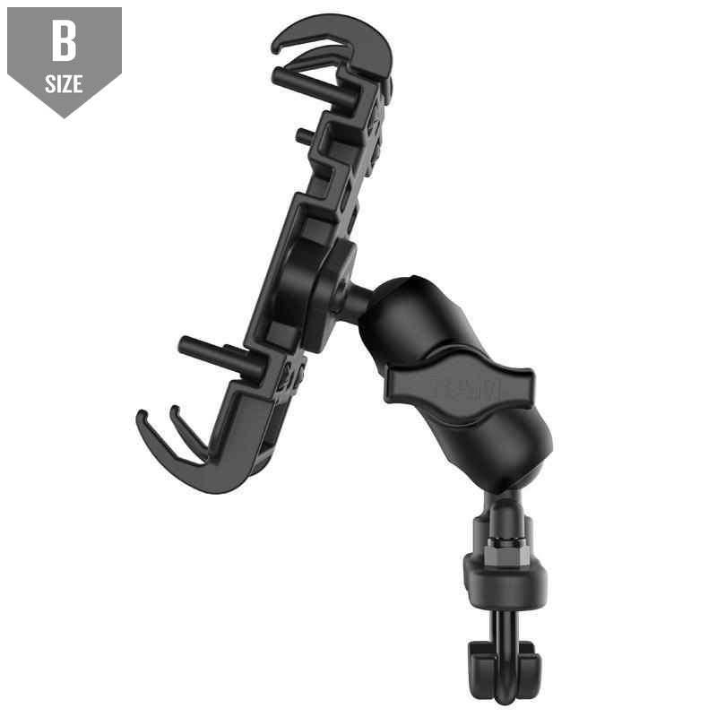 RAM Quick-Grip™ Phone Mount w Handlebar U-Bolt Base (RAM-B-149Z-A-PD3) - Modest Mounts