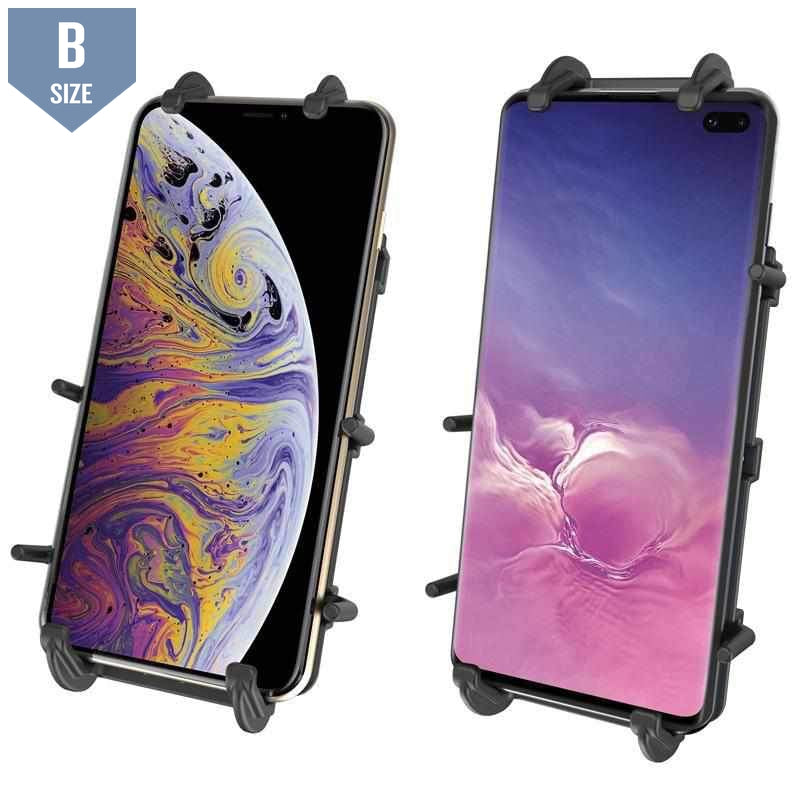 RAM Quick-Grip™ XL Phone Mount w Handlebar U-Bolt (RAM-B-149Z-A-PD4) - Modest Mounts