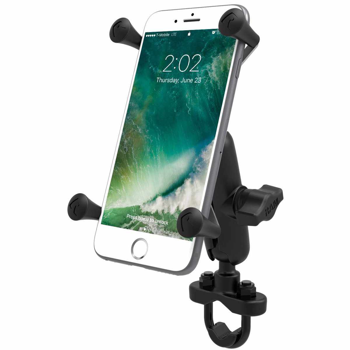 RAM Handlebar Mount w U-Bolt &amp; Large X-Grip (RAM-B-149Z-UN10U) - Modest Mounts