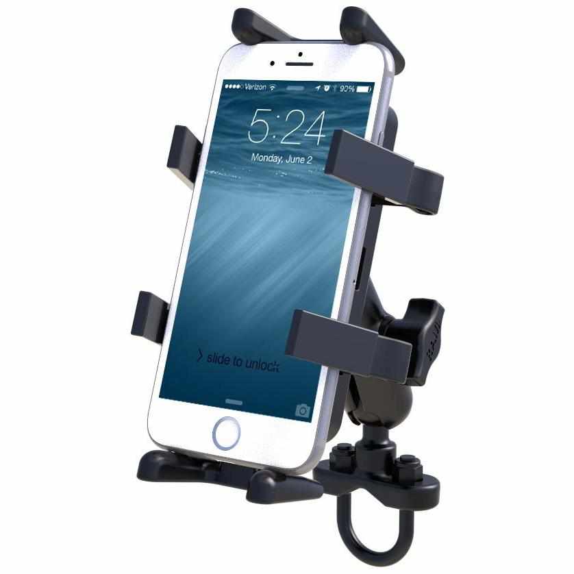 RAM Handlebar Mount w Finger-Grip Phone Holder (RAM-B-149Z-UN4U) - Modest Mounts
