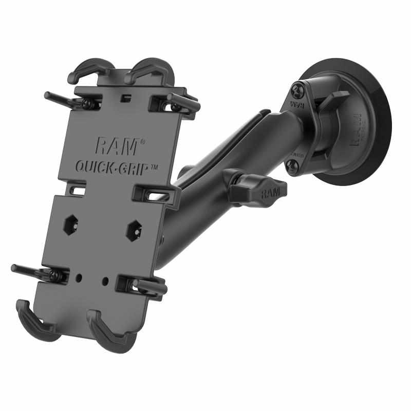RAM Long Arm Suction Mount w Quick-Grip™ XL (RAM-B-166-C-PD4U) - Modest Mounts