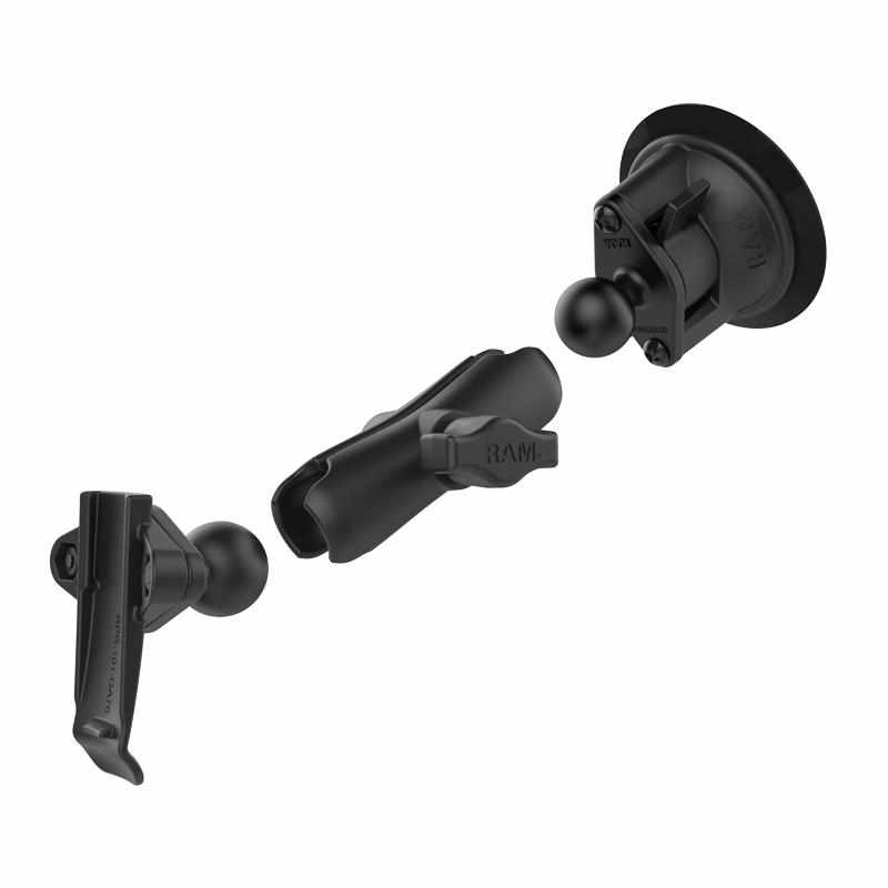 RAM Garmin Spine Clip Suction Cup Mount (RAM-B-166-GA76U) - Modest Mounts