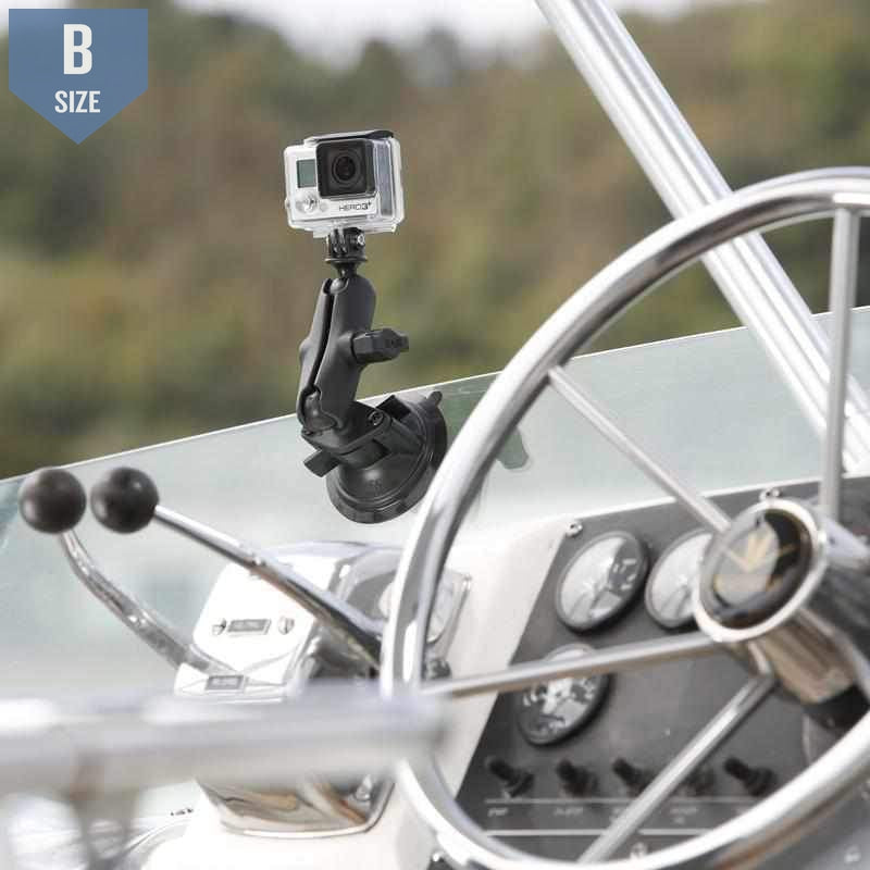 RAM Suction Cup Mount w GoPro Adapter (RAM-B-166-GOP1U) - Modest Mounts