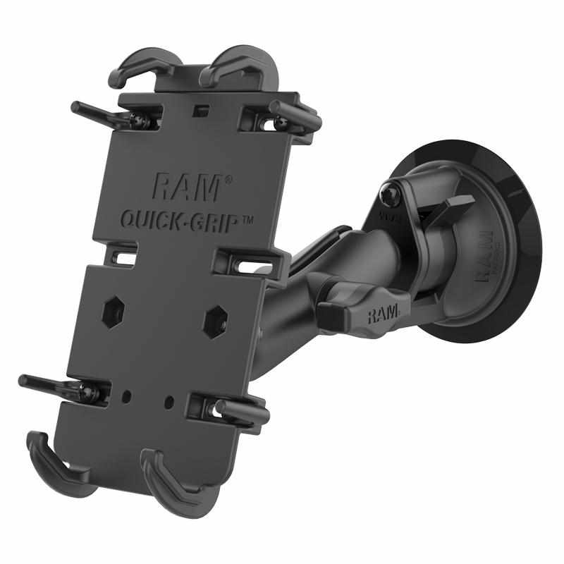 RAM Suction Mount w Quick-Grip™ XL (RAM-B-166-PD4U) - Modest Mounts