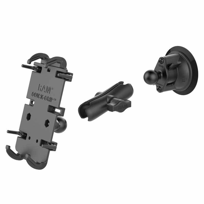 RAM Suction Mount w Quick-Grip™ XL (RAM-B-166-PD4U) - Modest Mounts