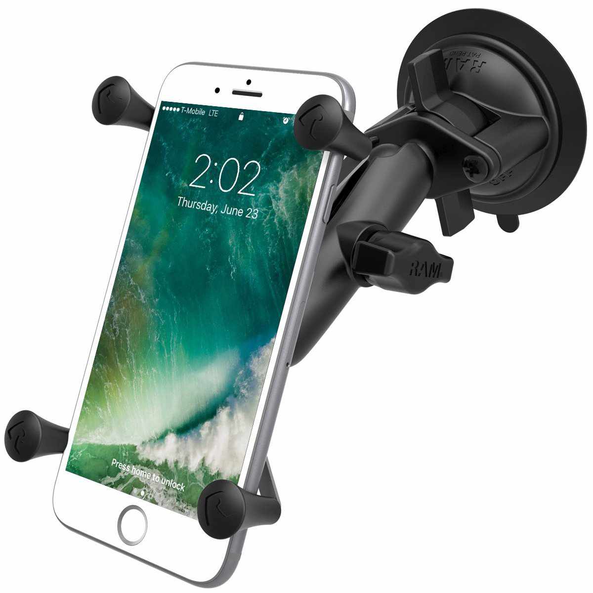 RAM Twist-Lock Suction Mount w Large X-Grip (RAM-B-166-UN10U) - Modest Mounts
