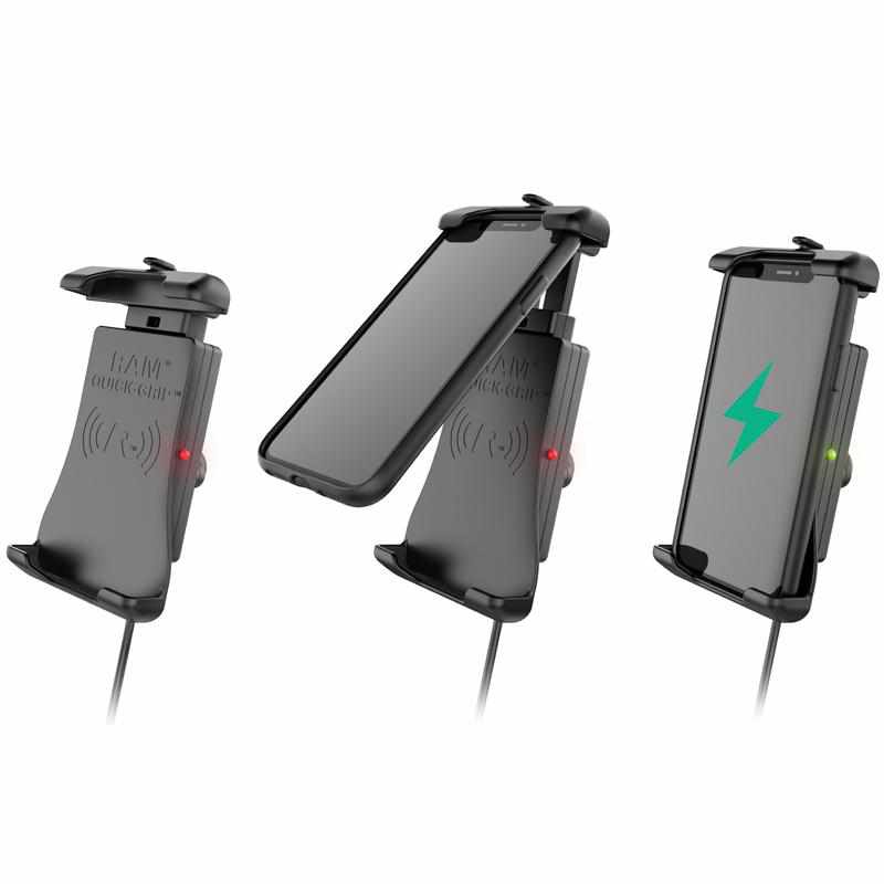RAM Quick-Grip™ Wireless Charging Suction Cup Mount (RAM-B-166-UN14W) - Modest Mounts