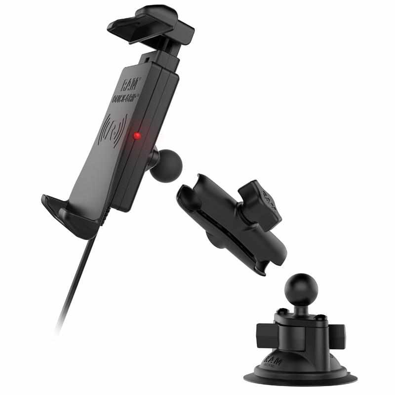 RAM Quick-Grip™ Wireless Charging Suction Cup Mount (RAM-B-166-UN14W) - Modest Mounts