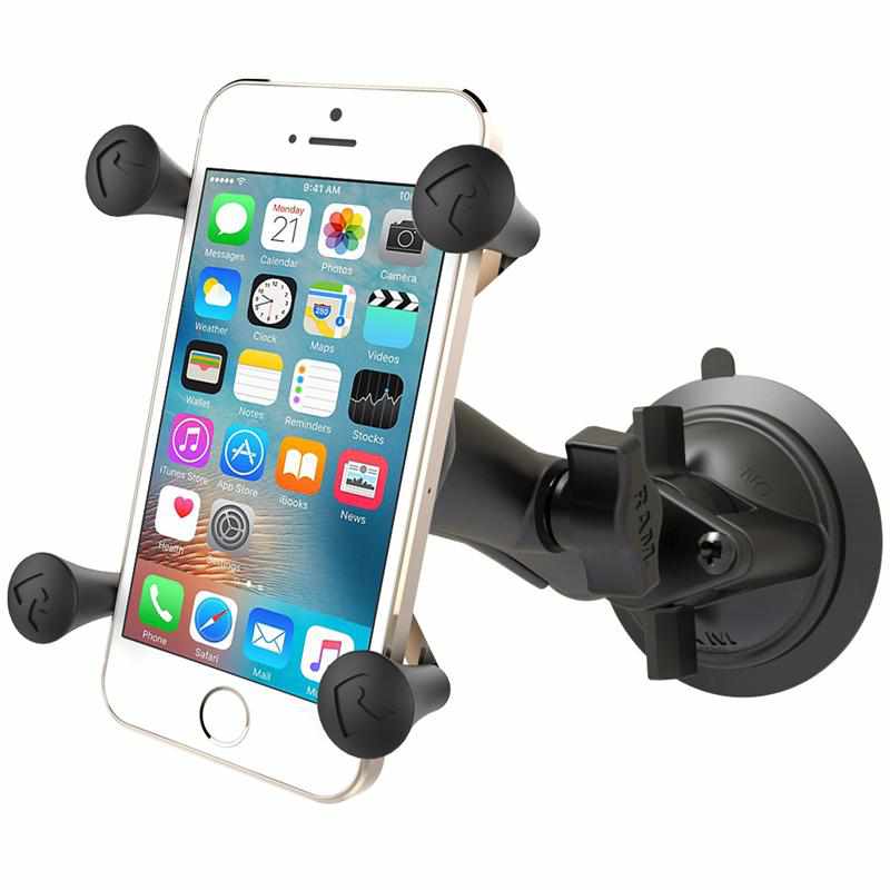 RAM Twist-Lock Suction Mount w X-Grip Phone Holder (RAM-B-166-UN7U) - Modest Mounts