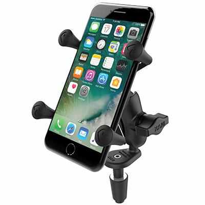 RAM Fork Stem Mount w X-Grip Phone Cradle (RAM-B-176-A-UN7) - Modest Mounts