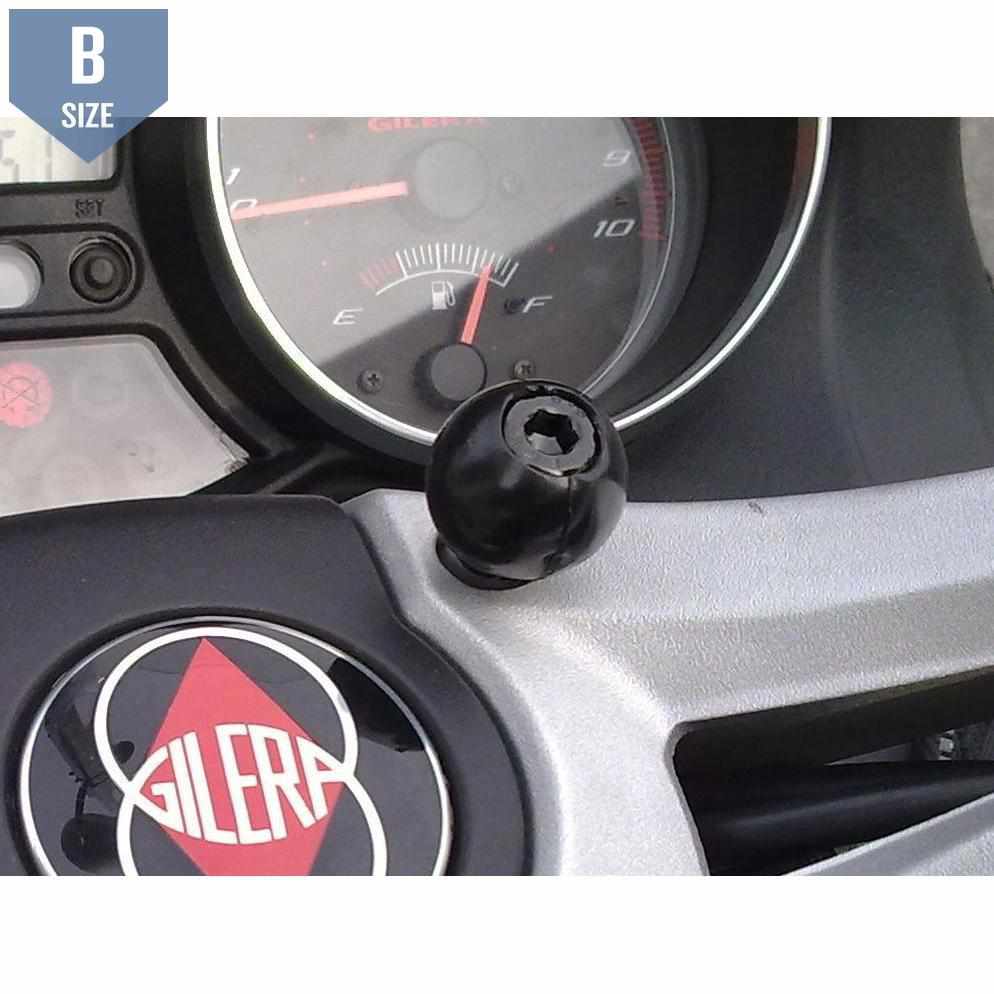 RAM Motorcycle Handlebar Clamp Mount w M8 Bolts (RAM-B-186U-A) - Modest Mounts