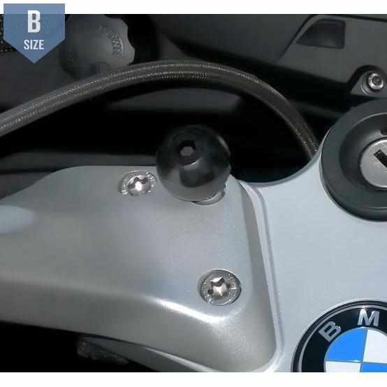 RAM Motorcycle Handlebar Clamp Mount w M8 Bolts (RAM-B-186U-A) - Modest Mounts