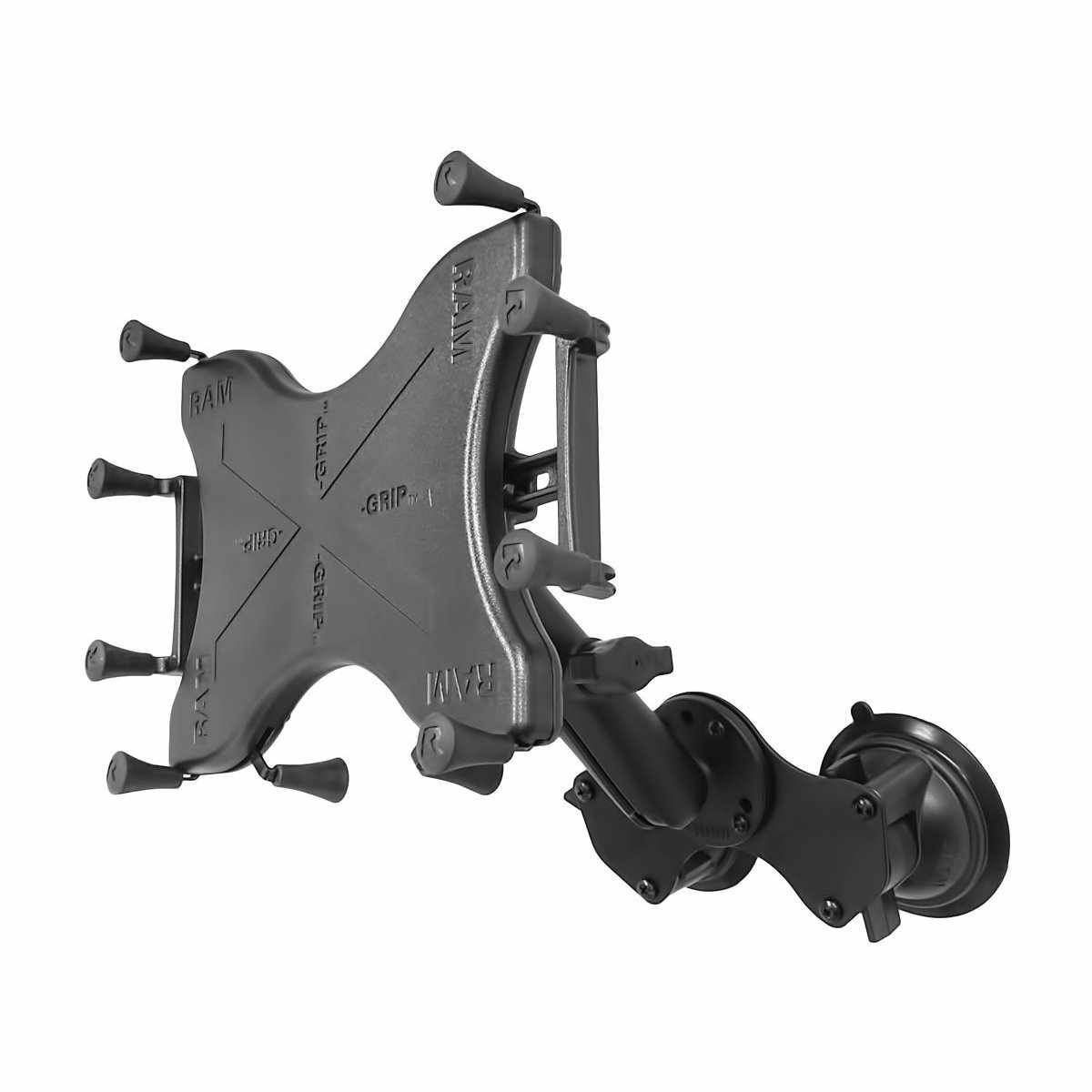 RAM Dual Suction Mount w X-Grip for 9"-11" Tablets (RAM-B-189-C-UN9U) - Modest Mounts