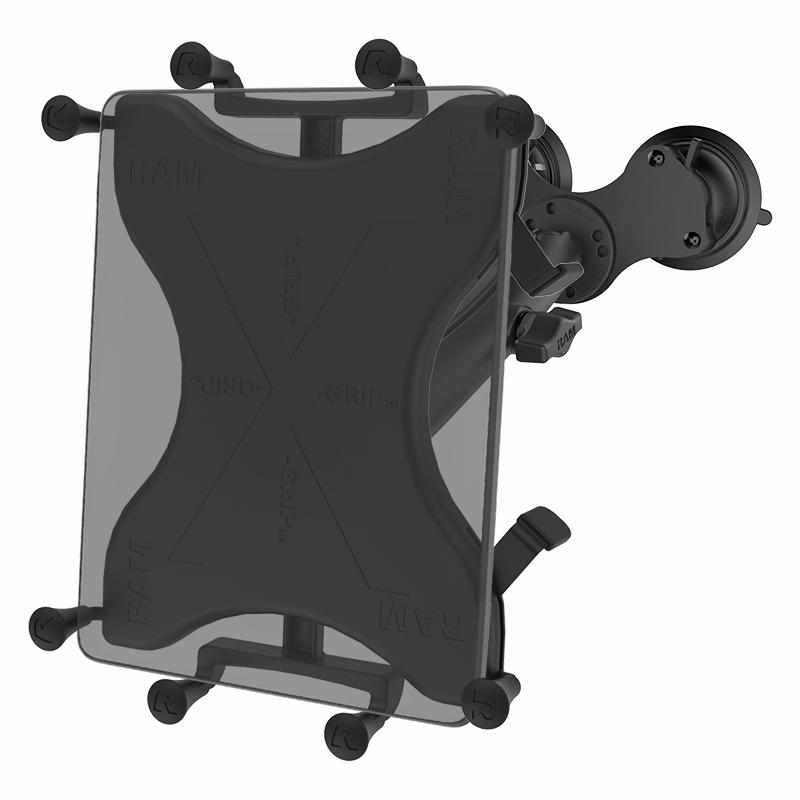 RAM Dual Suction Mount w X-Grip for 9"-11" Tablets (RAM-B-189-C-UN9U) - Modest Mounts