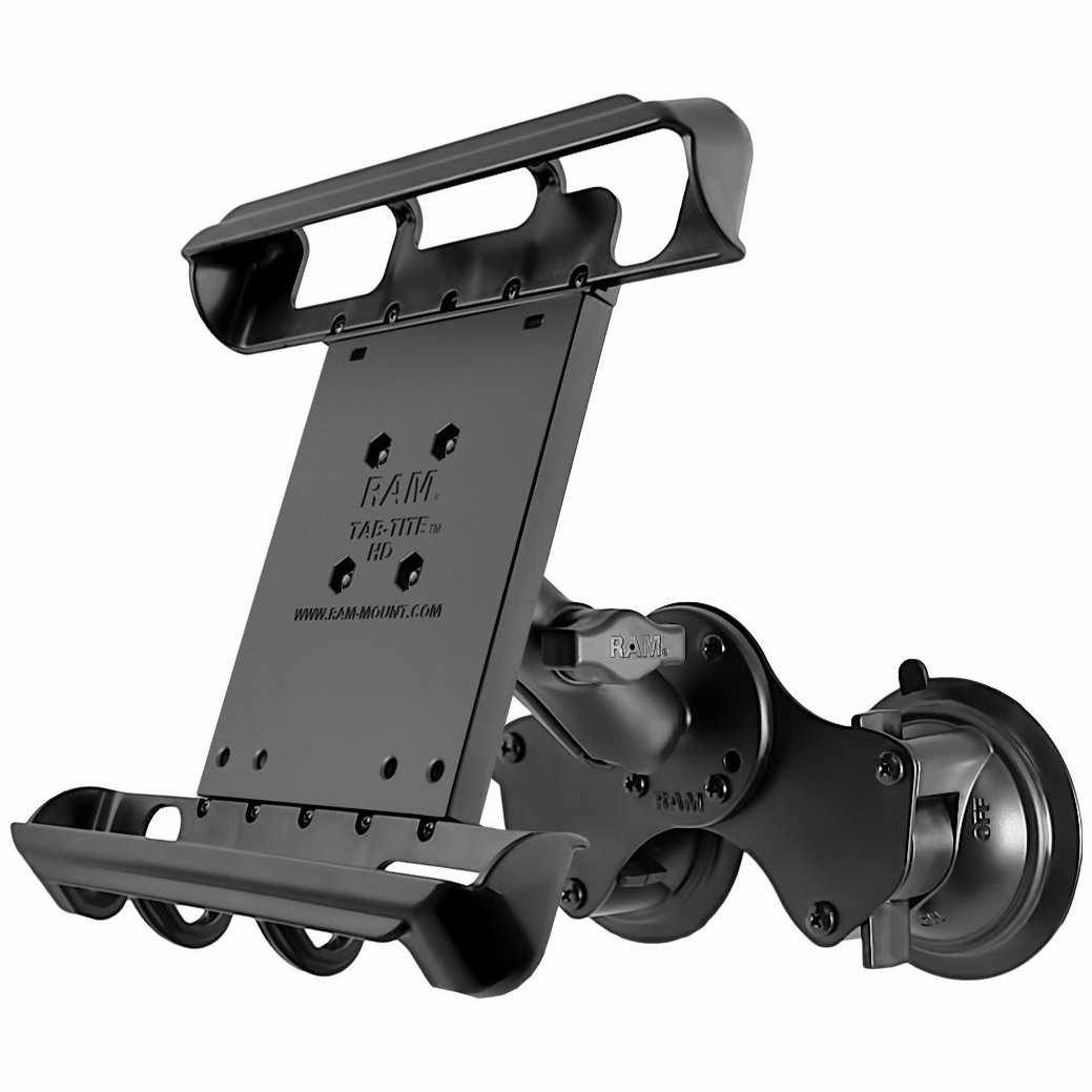 RAM Double Suction w Cradle for 10" Tablets (RAM-B-189-TAB8U) - Modest Mounts