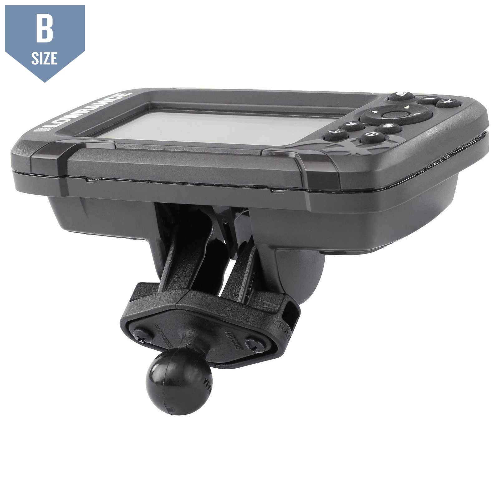 RAM 1" Ball Adapter Lowrance Hook2-4 & 5 (RAM-B-202-LO12) - Modest Mounts