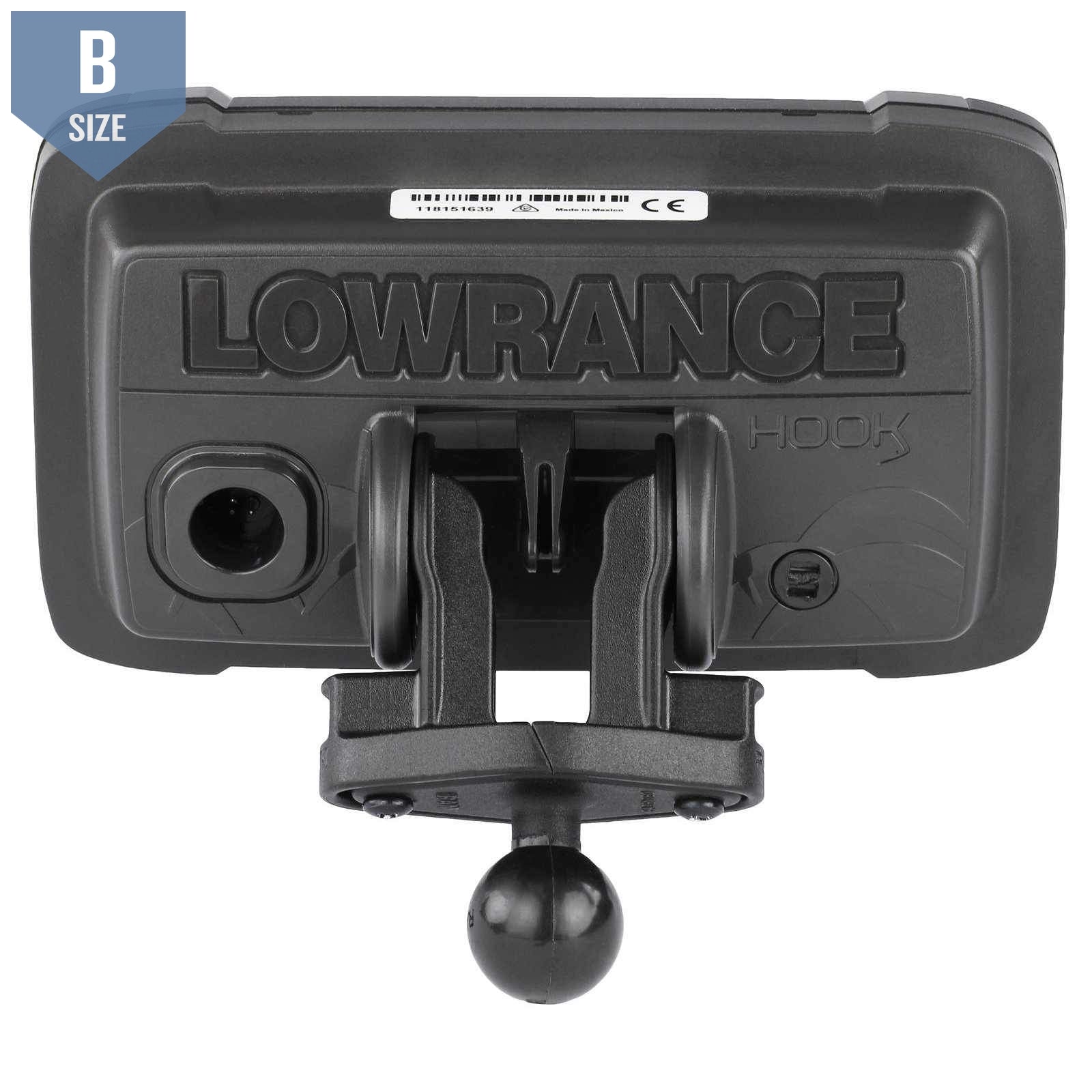 RAM 1" Ball Adapter Lowrance Hook2-4 & 5 (RAM-B-202-LO12) - Modest Mounts