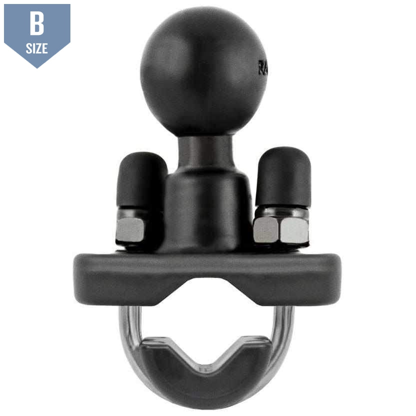 RAM Rail Base with Stainless Steel U-Bolt & 1" Ball (RAM-B-231U) - Modest Mounts