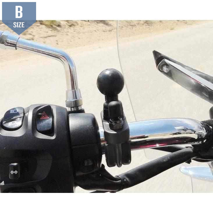 RAM Rail Base with Stainless Steel U-Bolt & 1" Ball (RAM-B-231U) - Modest Mounts