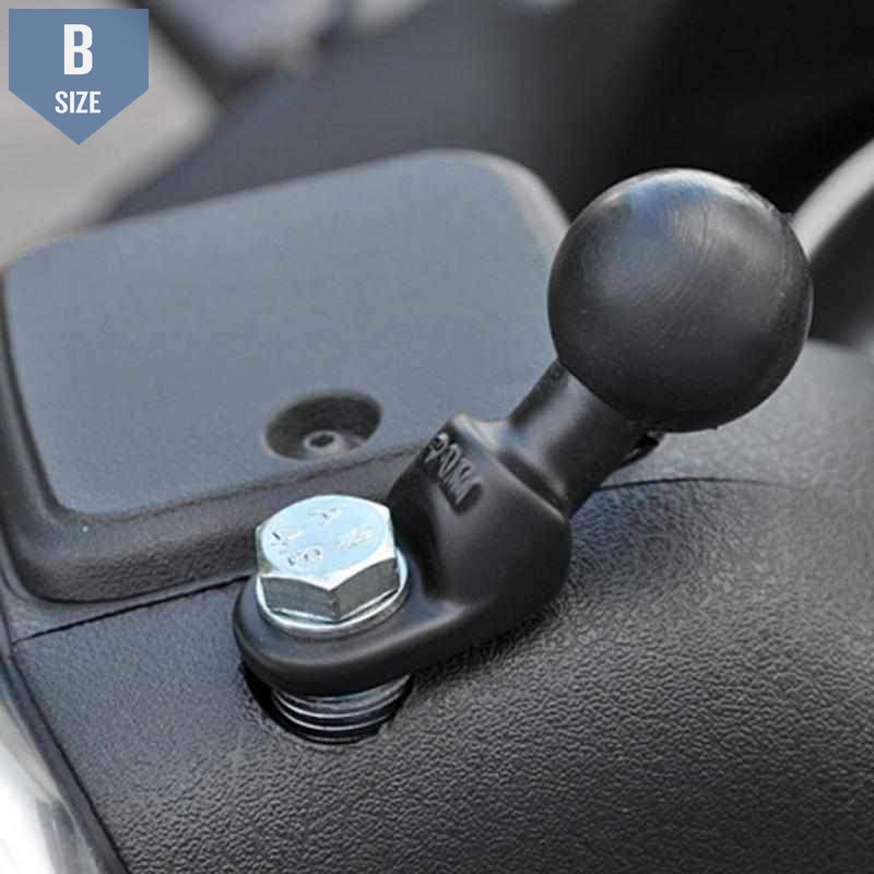 RAM Motorcycle Base with 9mm Hole and 1" Ball (RAM-B-272U) - Modest Mounts