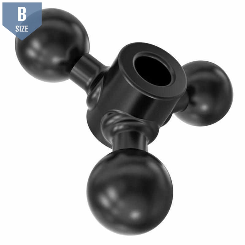RAM 1" Triple Ball Adapter B Size (RAM-B-289U) - Modest Mounts