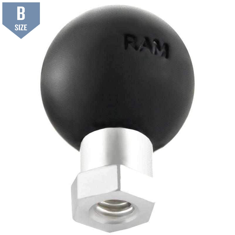 RAM 1/4"-20 Female Threaded Hex Hole with 1" Ball (RAM-B-337U) - Modest Mounts