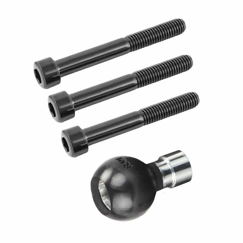 RAM Motorcycle Handlebar Clamp Base w M8 Bolts (RAM-B-367U) - Modest Mounts