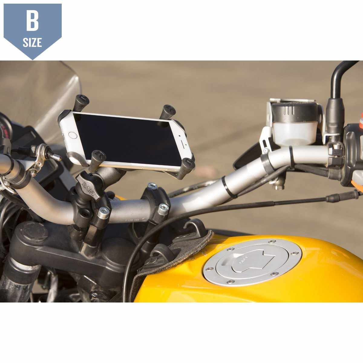 RAM 3/4" - 1" Handlebar Mount UN10 X-Grip (RAM-B-408-75-1-A-UN10) - Modest Mounts