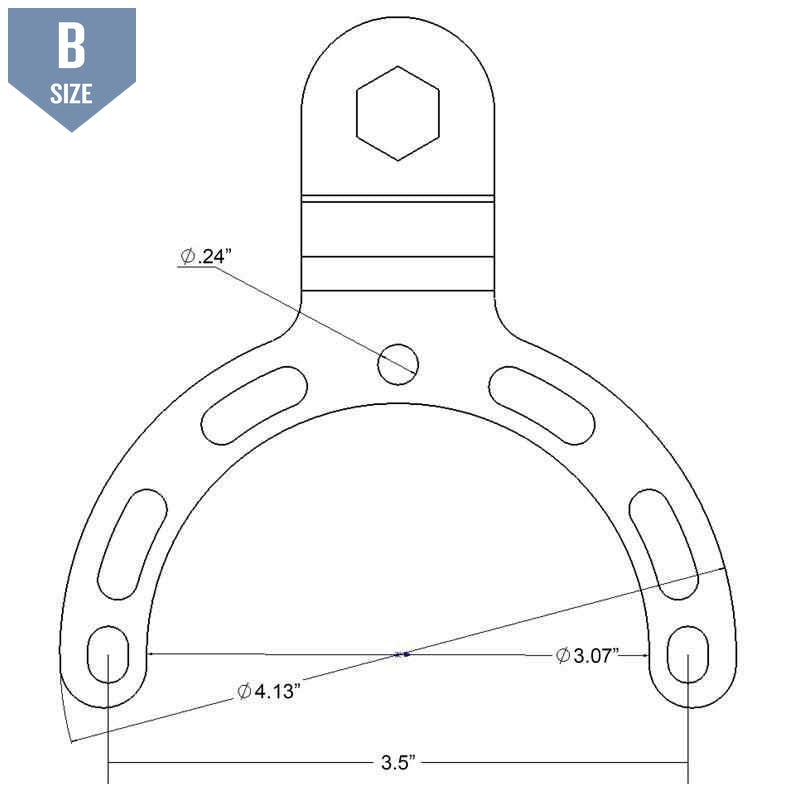 RAM Small Gas Tank Base w 1" Ball for Motorcycles (RAM-B-410U) - Modest Mounts