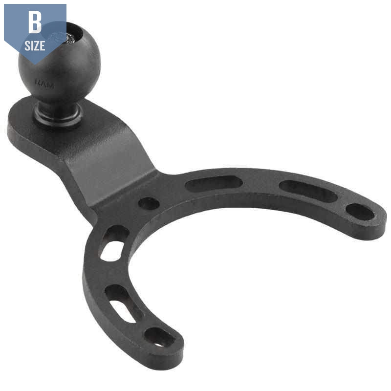 RAM Small Gas Tank Base w 1" Ball for Motorcycles (RAM-B-410U) - Modest Mounts