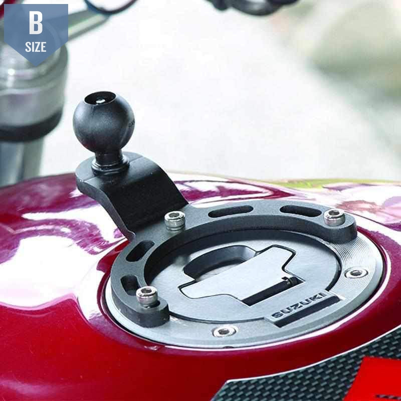 RAM Small Gas Tank Base w 1" Ball for Motorcycles (RAM-B-410U) - Modest Mounts