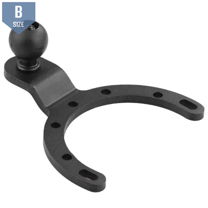 RAM Large Gas Tank Base w 1" Ball for Motorcycles (RAM-B-411U) - Modest Mounts