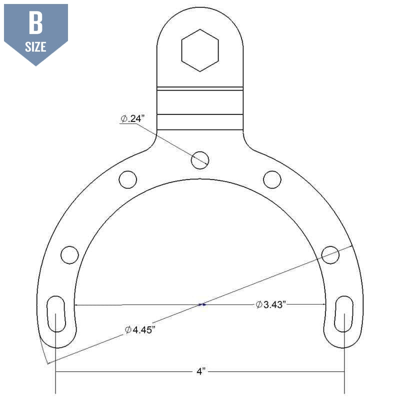 RAM Large Gas Tank Base w 1" Ball for Motorcycles (RAM-B-411U) - Modest Mounts