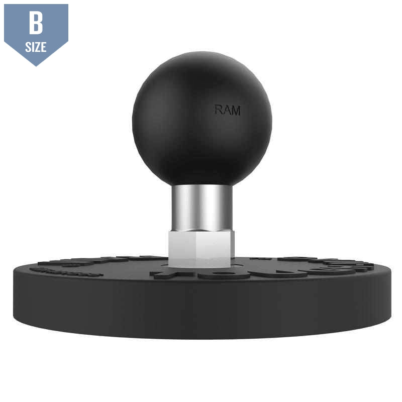 RAM Tough-Mag 66MM Diameter Ball Base B-Size (RAM-B-MAG66U) - Modest Mounts