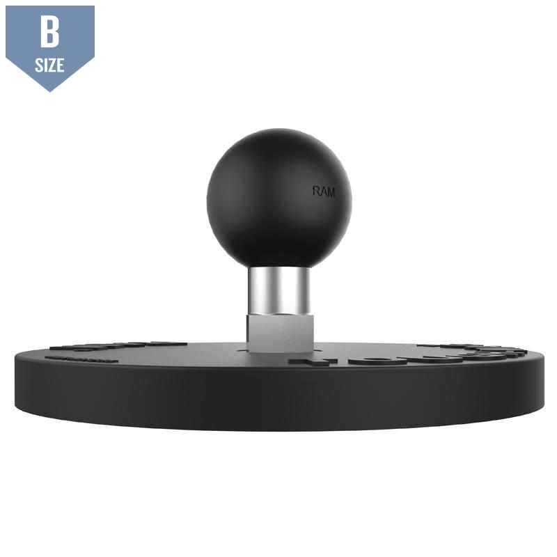 RAM Tough-Mag 88MM Diameter Ball Base B-Size (RAM-B-MAG88U) - Modest Mounts