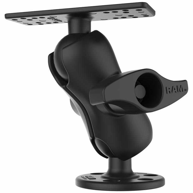 RAM Short D Ball Mount for 9 - 12" Fishfinders (RAM-D-115-C) - Modest Mounts