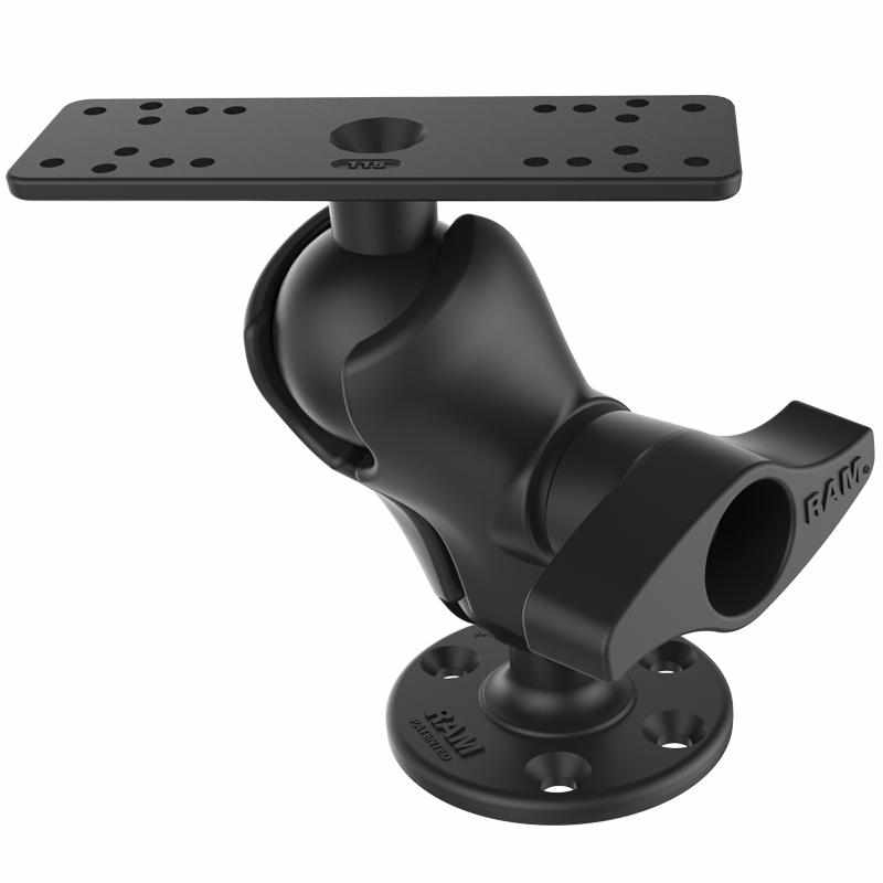 RAM Short D Ball Mount for 9 - 12" Fishfinders (RAM-D-115-C) - Modest Mounts