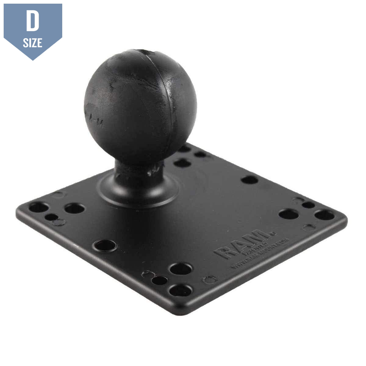 RAM 100 & 75mm VESA Plate with D Ball (RAM-D-246U) - Modest Mounts