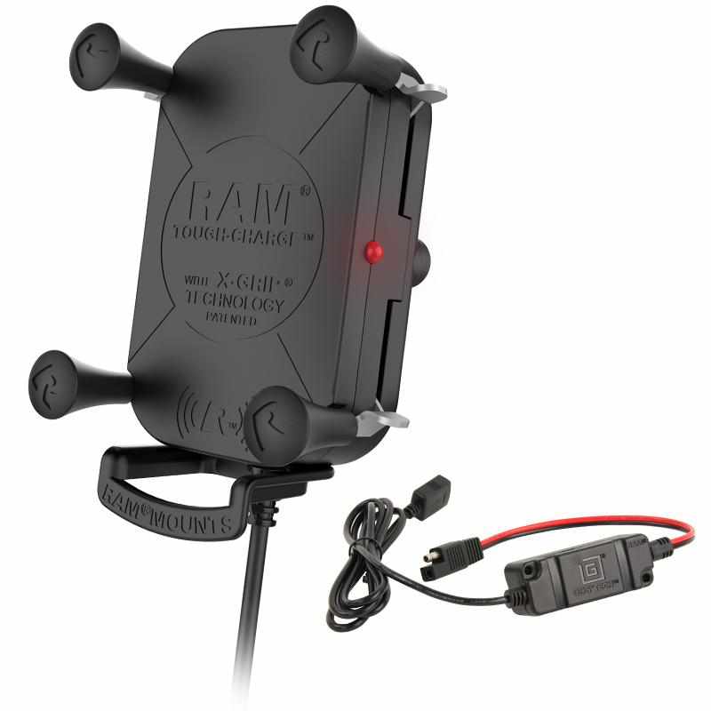 RAM Tough-Charge Waterproof Wireless Charging Holder w Charger (RAM-HOL-UN12WB-V7M) - Modest Mounts