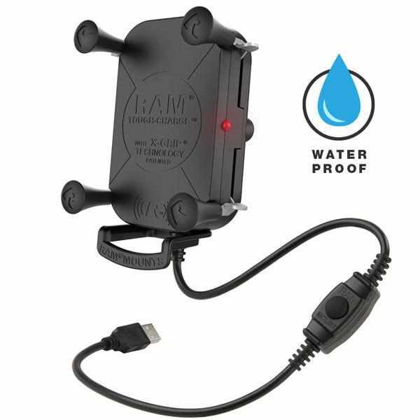 RAM Tough-Charge w X-Grip Waterproof Wireless Charging Holder (RAM-HOL-UN12WB) - Modest Mounts