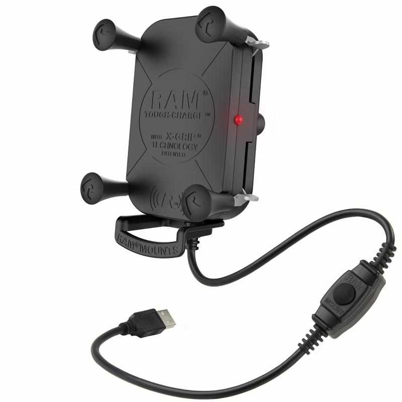 RAM Tough-Charge w X-Grip Waterproof Wireless Charging Holder (RAM-HOL-UN12WB) - Modest Mounts