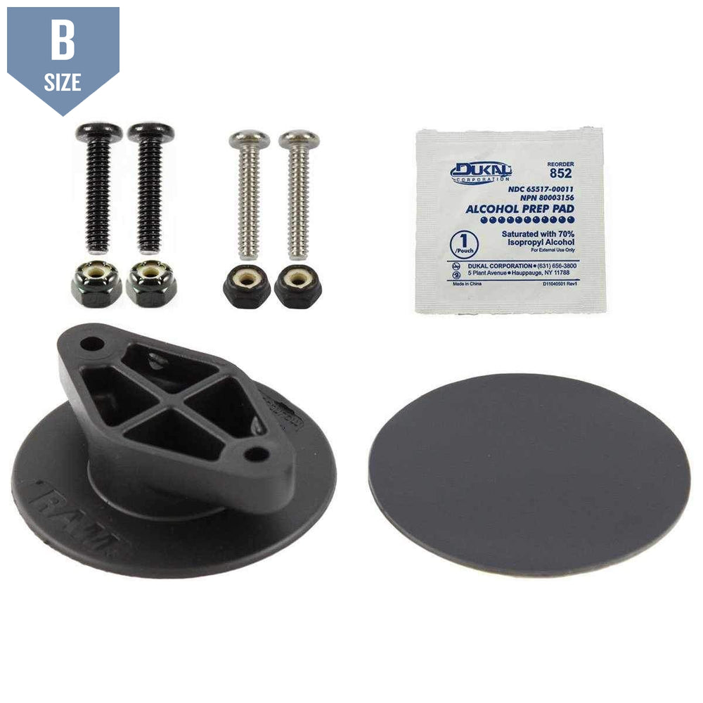 RAM Flex Adhesive Base with Diamond Plate (RAP-273U) - Modest Mounts